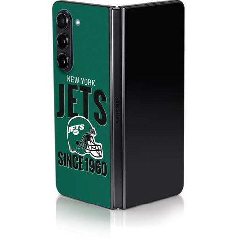 NFL New York Jets Helmet Galaxy Z Fold5 5G Skin